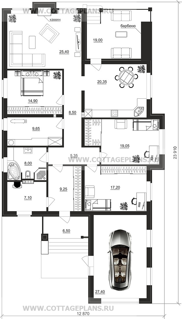 Поэтажные планы проект дома 700-26 общ. площадь 173,40 м2