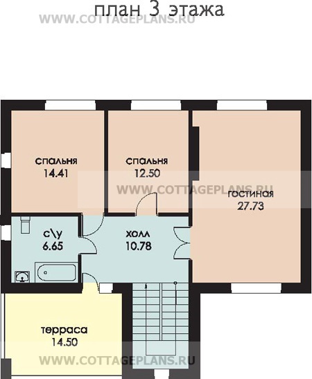 Поэтажные планы проект дома 52-79 общ. площадь 250,7м2