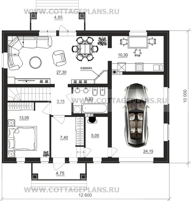Поэтажные планы проект дома 92-23 общ. площадь 155,45 м2