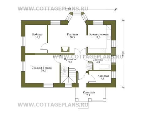 Поэтажные планы проект дома 58-23 общ. площадь 236 м2
