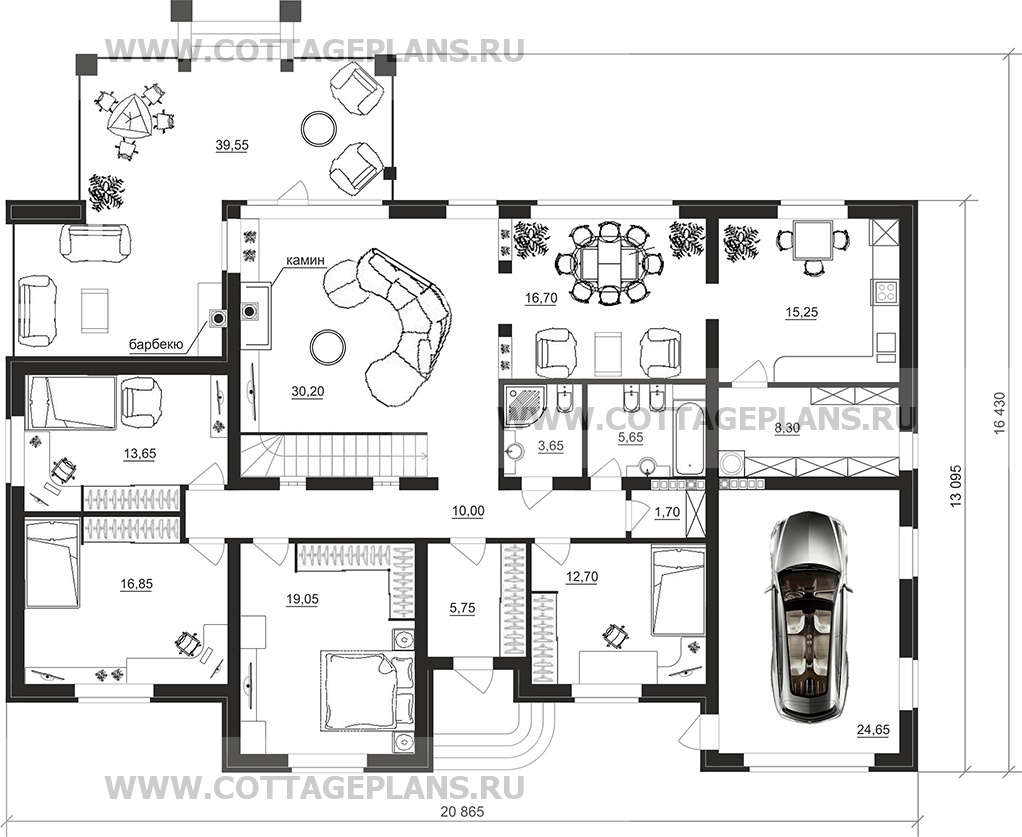 Поэтажные планы проект дома 76-26 общ. площадь 428,40 м2