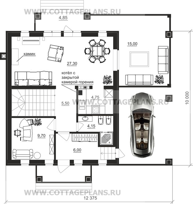 Поэтажные планы проект дома 21-85 общ. площадь 120,15 м2
