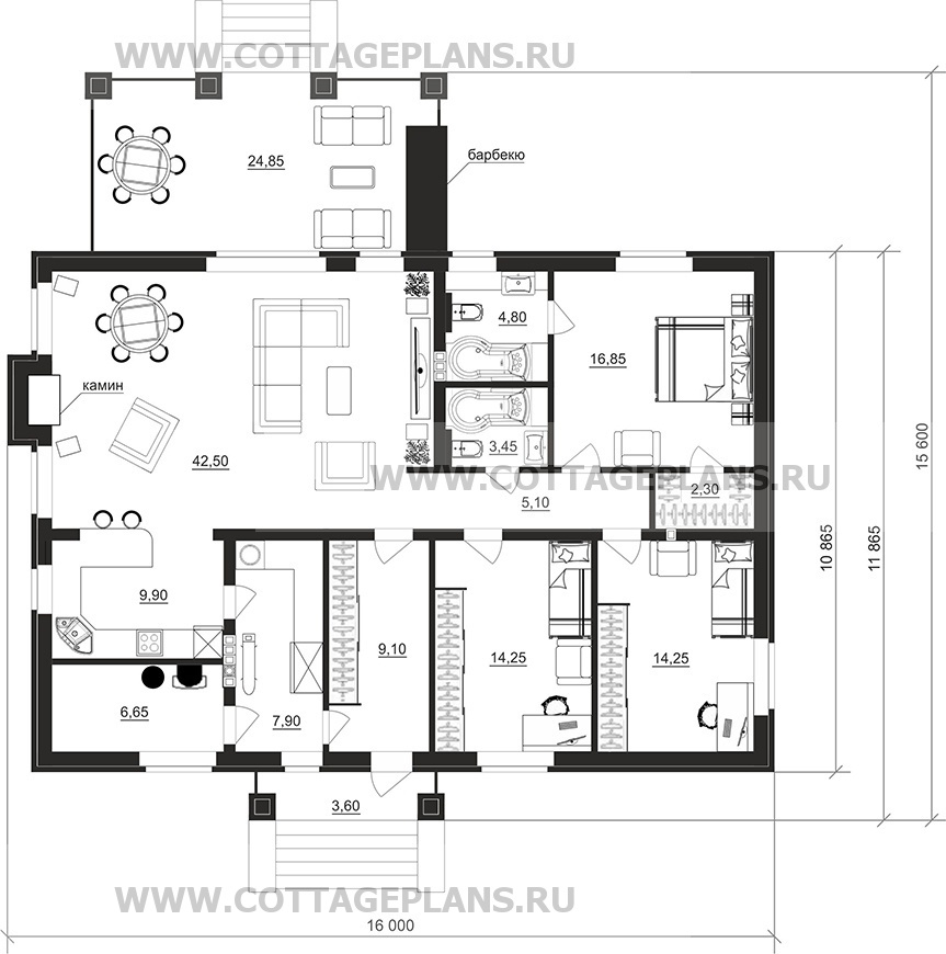 Поэтажные планы проект дома 900-67 общ. площадь 137,05 м2