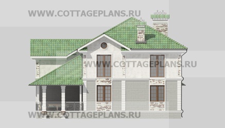 Фасады проект дома 16-55 общ. площадь 324,45 м2