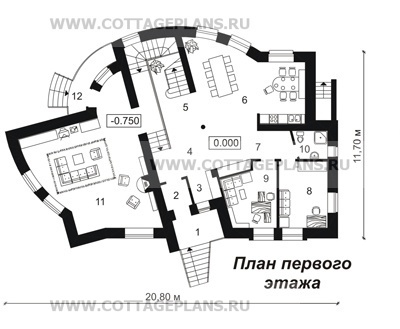 Поэтажные планы проект дома 46-43 общ. площадь 399,2м2