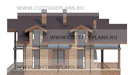Фасады проект дома 76-51 общ. площадь 305,30 м2
