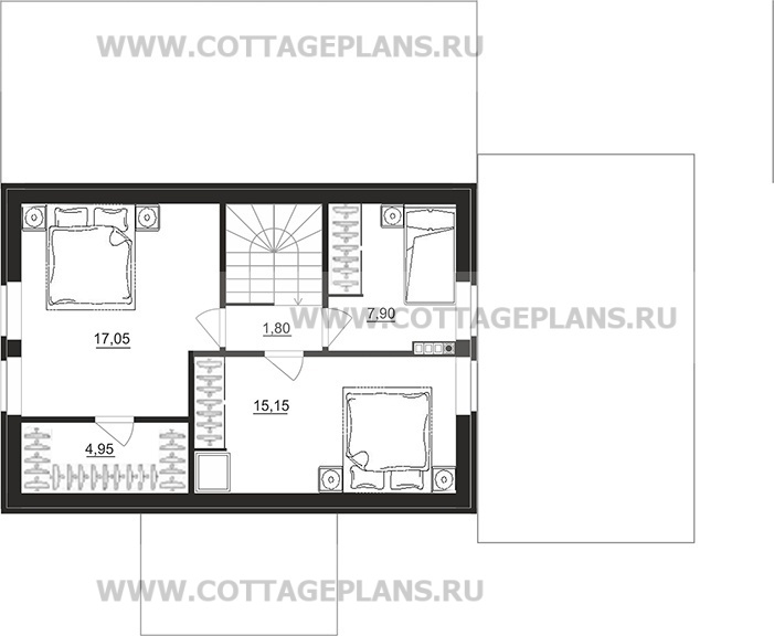 Поэтажные планы проект дома 76-86 общ. площадь 165,45 м2