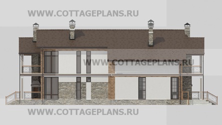 Фасады проект дома 26-04 общ. площадь 315,30 м2