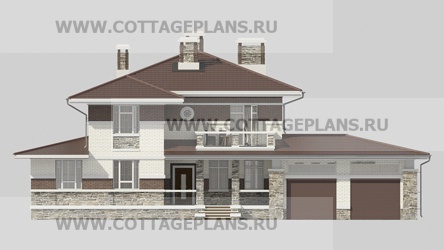 Фасады проект дома 21-56 общ. площадь 508,00 м2