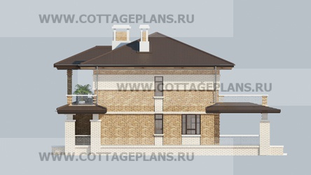 Фасады проект дома 14-65 общ. площадь 415,25 м2