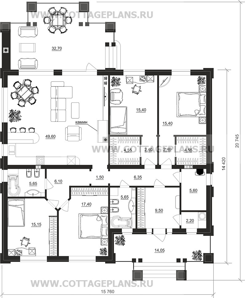 Поэтажные планы проект дома 27-67 общ. площадь 168,85 м2