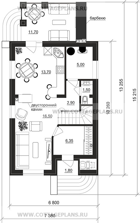 Поэтажные планы проект дома 204-79 общ. площадь 92,85 м2
