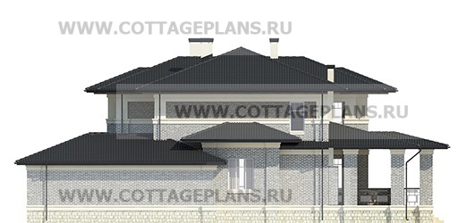 Фасады проект дома 202-19 общ. площадь 389,00 м2