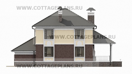 Фасады проект дома 71-25 общ. площадь 278,25 м2