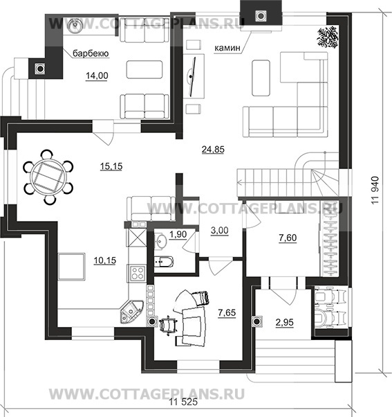 Поэтажные планы проект дома 105-73 общ. площадь 209,25 м2