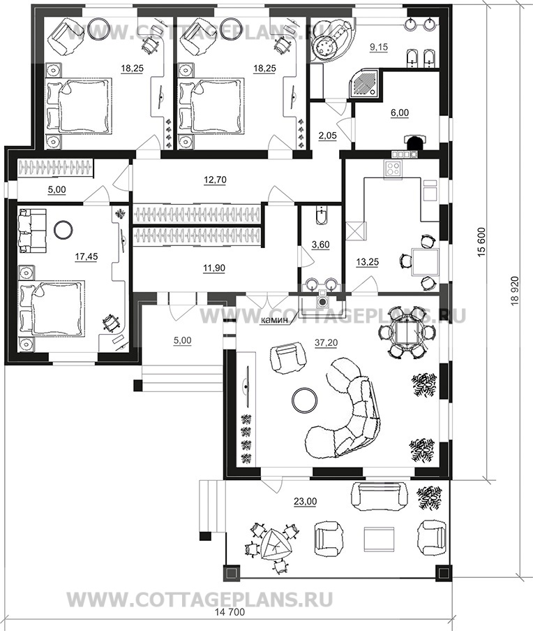 Поэтажные планы проект дома 27-07 общ. площадь 154,80 м2