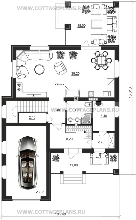 Поэтажные планы проект дома 13-55 общ. площадь 170,90 м2