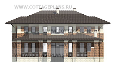 Фасады проект дома 101-21 общ. площадь 426,05 м2