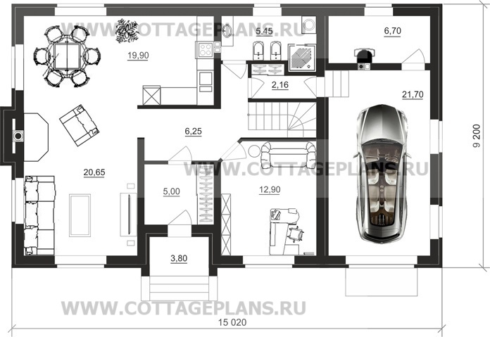 Поэтажные планы проект дома 15-18 общ. площадь 206,71 м2