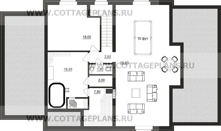 Поэтажные планы проект дома 71-85 общ. площадь 351,30 м2