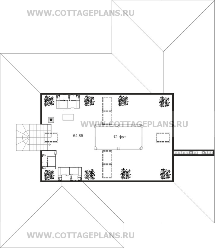 Поэтажные планы проект дома 20-81 общ. площадь 590,25 м2