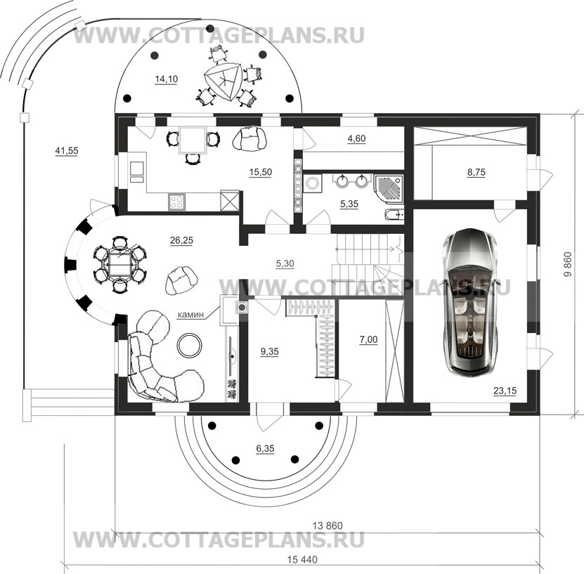 Поэтажные планы проект дома 71-08 общ. площадь 253,50 м2