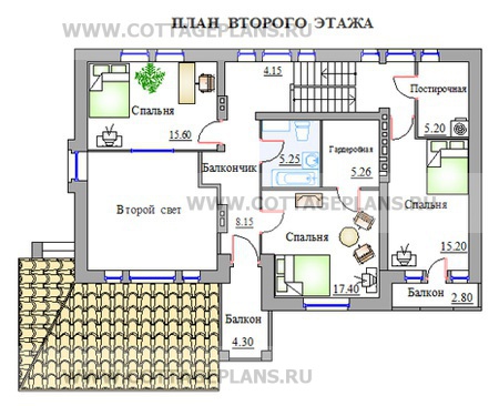 Поэтажные планы проект дома 50-43 общ. площадь 385,4м2