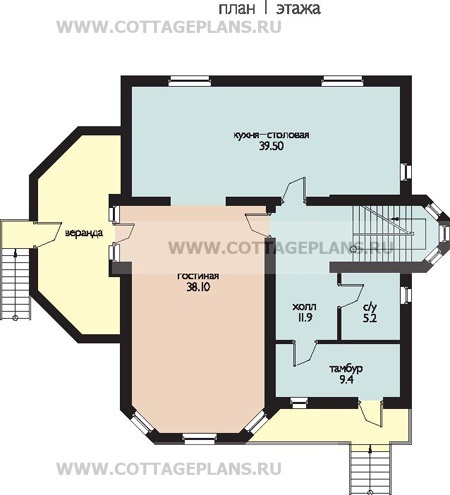 Поэтажные планы проект дома 59-67 общ. площадь 375,1м2