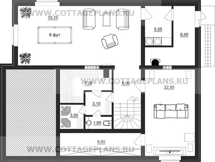 Поэтажные планы проект дома 28-46 общ. площадь 218,10 м2