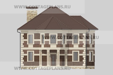 Фасады проект дома 14-83 общ. площадь 348,55 м2