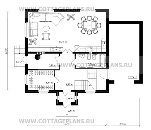 Поэтажные планы проект дома 14-01 общ. площадь 166,95 м2