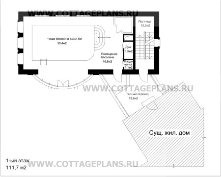 Поэтажные планы проект дома 35-98 общ. площадь 243,3м2