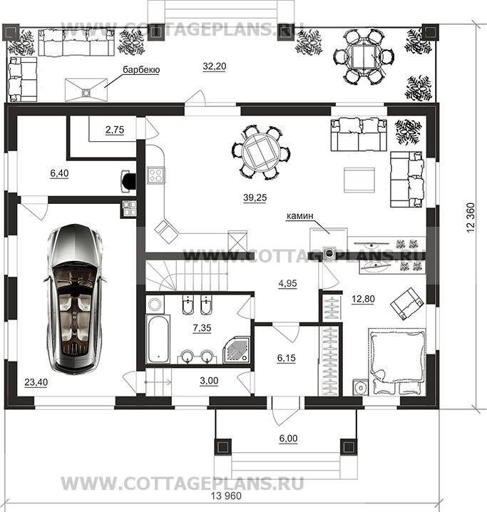 Поэтажные планы проект дома 87-66 общ. площадь 173,50 м2