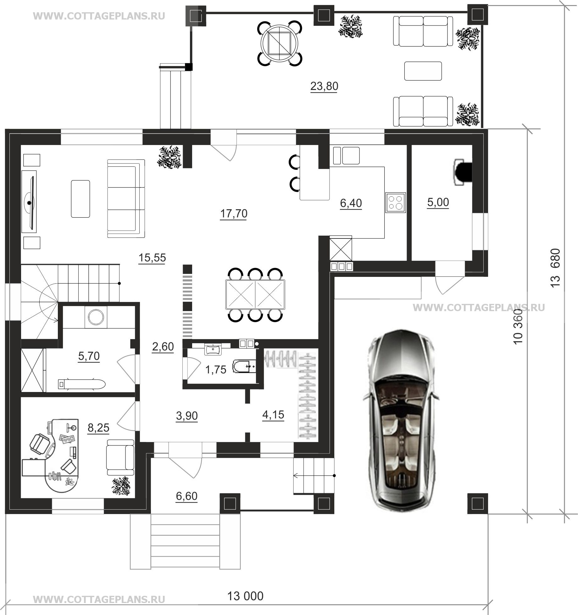 Поэтажные планы проект дома 108-00 общ. площадь 114,70м2