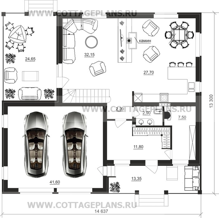 Поэтажные планы проект дома 95-01 общ. площадь 230,70 м2