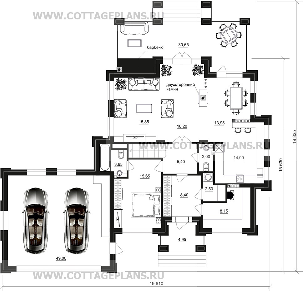 Поэтажные планы проект дома 200-94 общ. площадь 263,45 м2