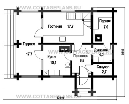 Поэтажные планы проект дома 19-14 общ. площадь 90,3 м2