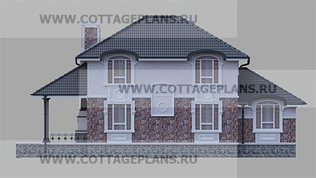 Фасады проект дома 74-44 общ. площадь 149,70 м2