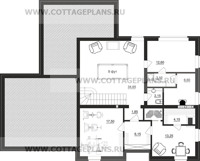 Поэтажные планы проект дома 96-74 общ. площадь 320,25 м2