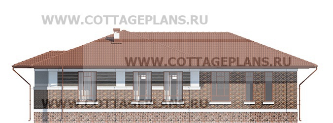 Фасады проект дома 91-48 общ. площадь 202,70 м2
