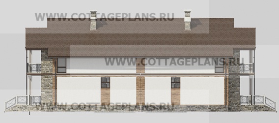 Фасады проект дома 09-00 общ. площадь 294,60 м2