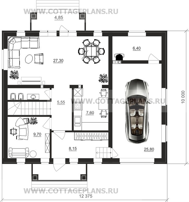 Поэтажные планы проект дома 15-93 общ. площадь 120,15 м2
