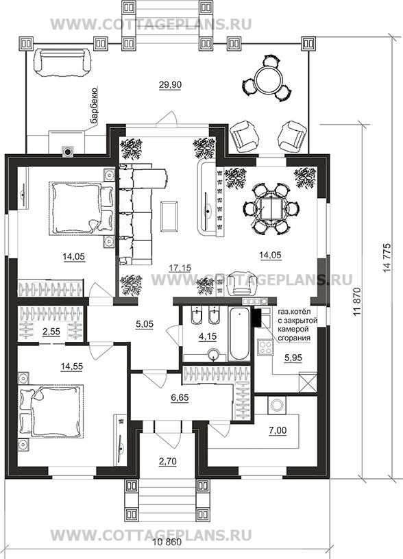 Поэтажные планы проект дома 07-41 общ. площадь 91,15 м2