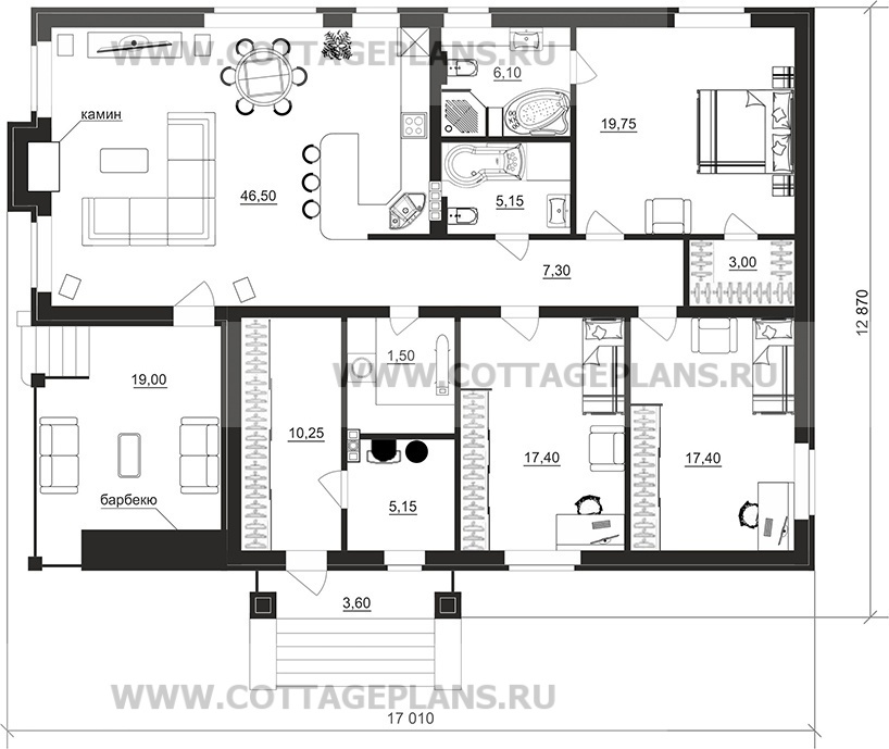 Поэтажные планы проект дома 700-65 общ. площадь 139,50 м2
