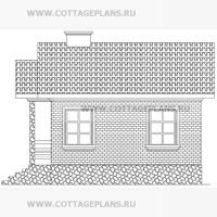 Фасады проект дома 20-43 общ. площадь 37,8 м2
