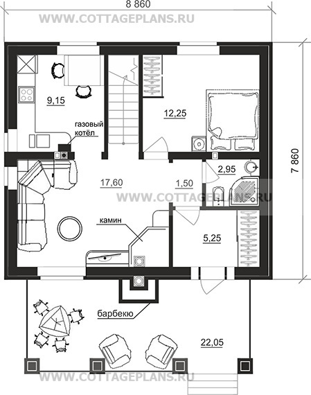Поэтажные планы проект дома 92-53 общ. площадь 97,25 м2