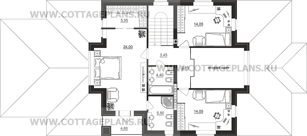 Поэтажные планы проект дома 78-22 общ. площадь 301,30м2