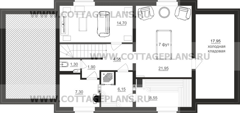 Поэтажные планы проект дома 93-45 общ. площадь 254,25 м2