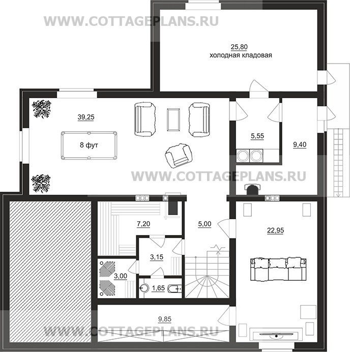 Поэтажные планы проект дома 28-47 общ. площадь 244,50 м2
