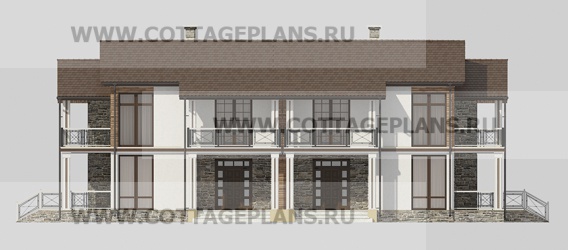 Фасады проект дома 09-00 общ. площадь 294,60 м2